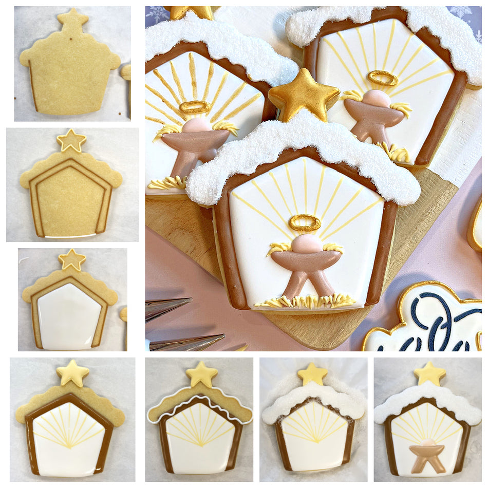 Snowy Stable Cookie Cutter