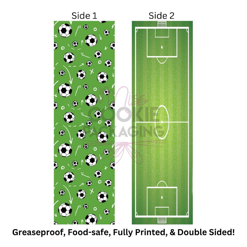 Soccer Cookie BAG Backer Card - 2.625