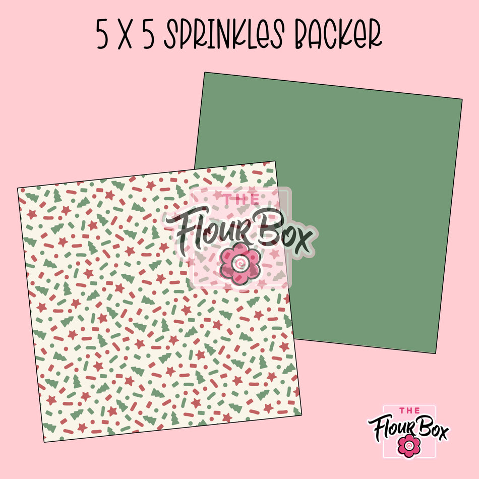Holiday Sprinkle Cookie BOX Backer - 5