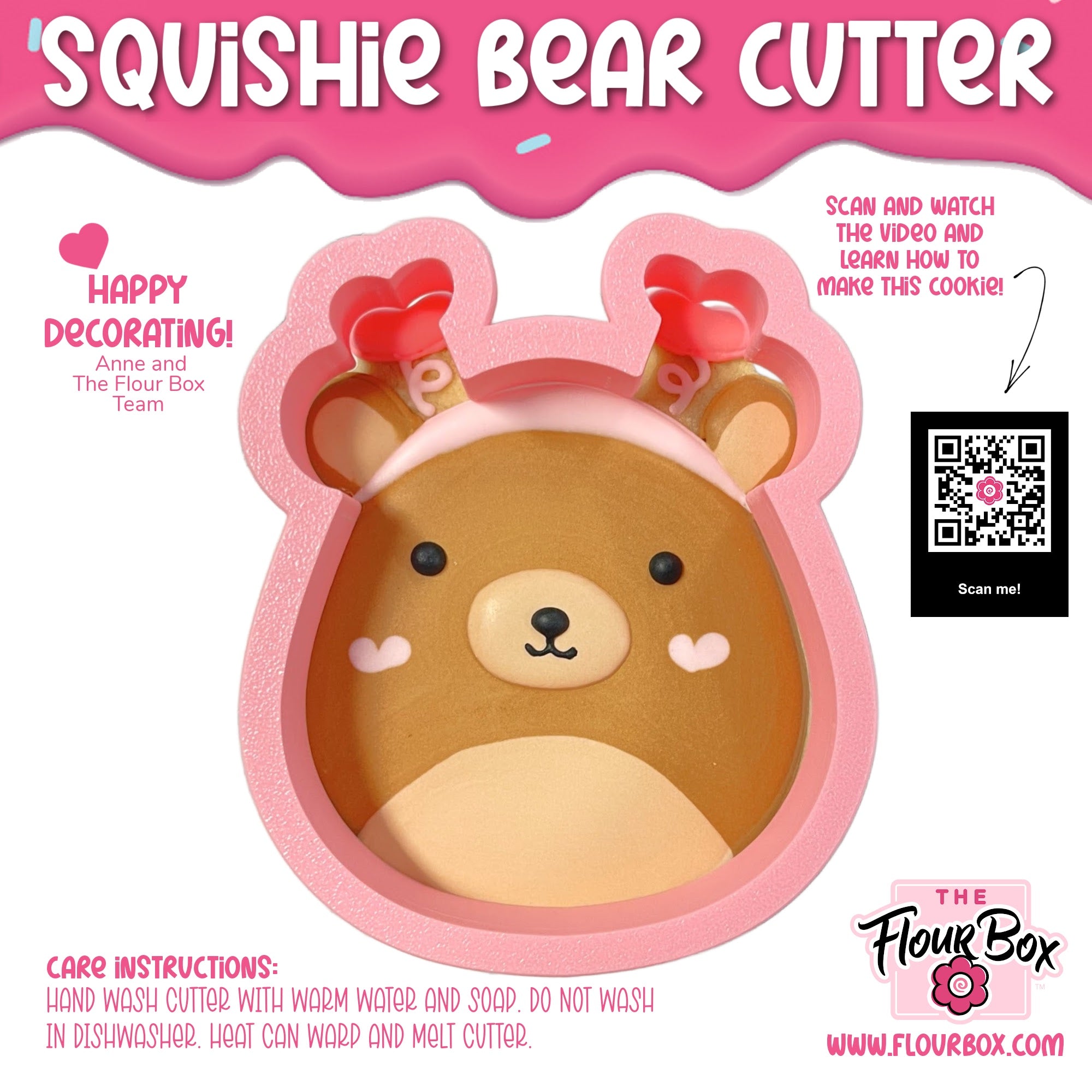 Squishie Bear Cookie Cutter – The Flour Box