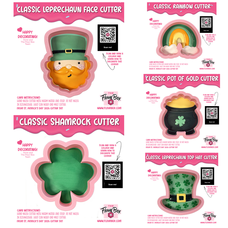 Classic St. Patrick's Day Cookie Cutter BUNDLE (5 cutters)