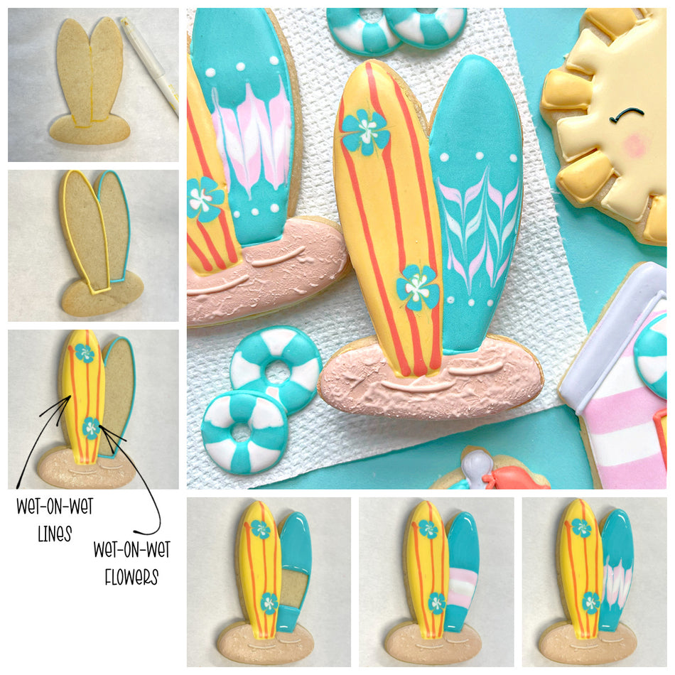 Surfboards in the Sand Cookie Cutter