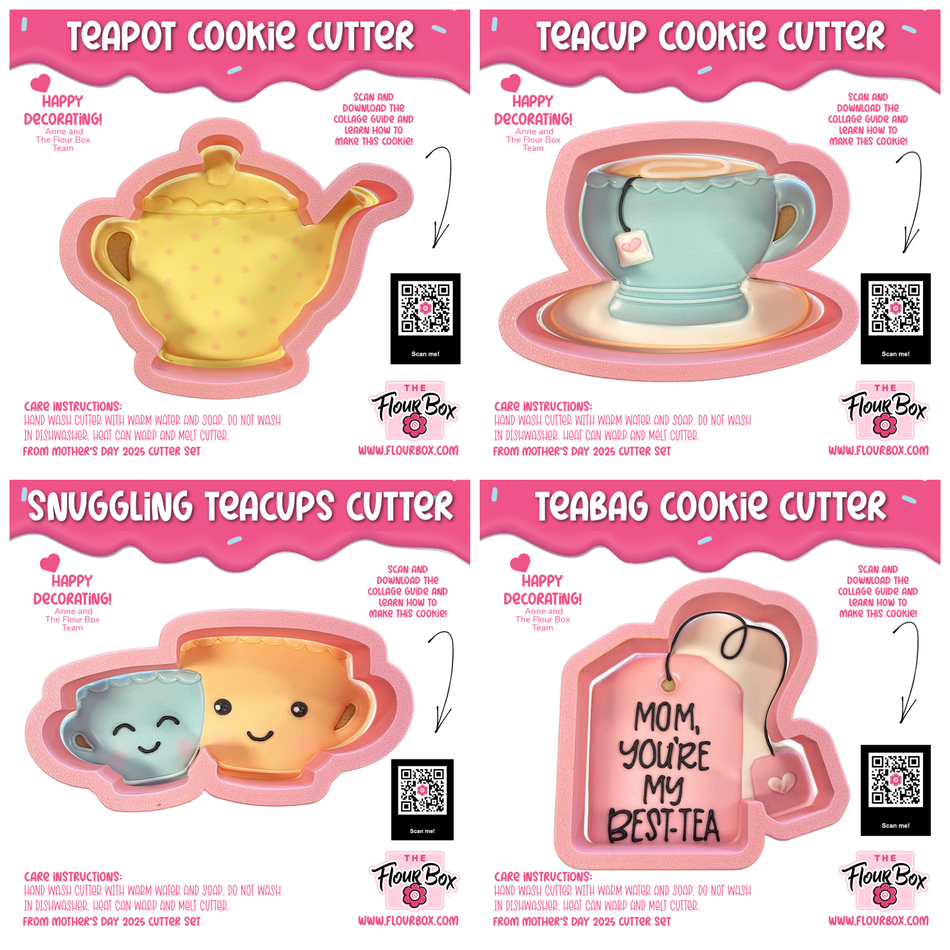 Teatime Cookie Cutter BUNDLE (4 cutters)