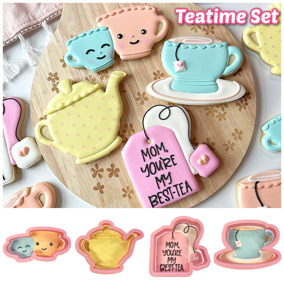 Teatime Cookie Cutter BUNDLE (4 cutters)
