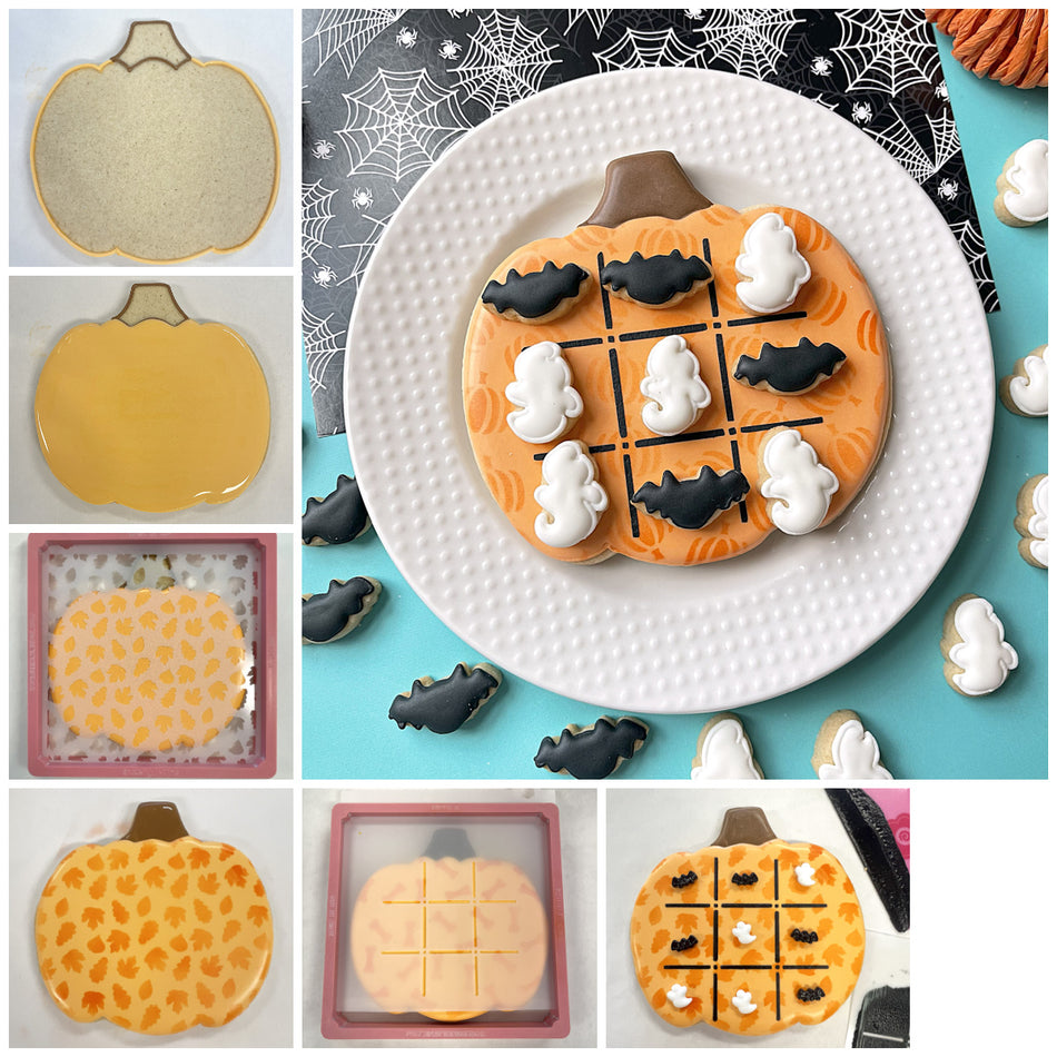 Tic Tac Toe Pumpkin Cookie Cutter Set