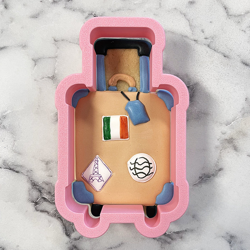 Travel Suitcase Flour Box Club Cookie Cutter