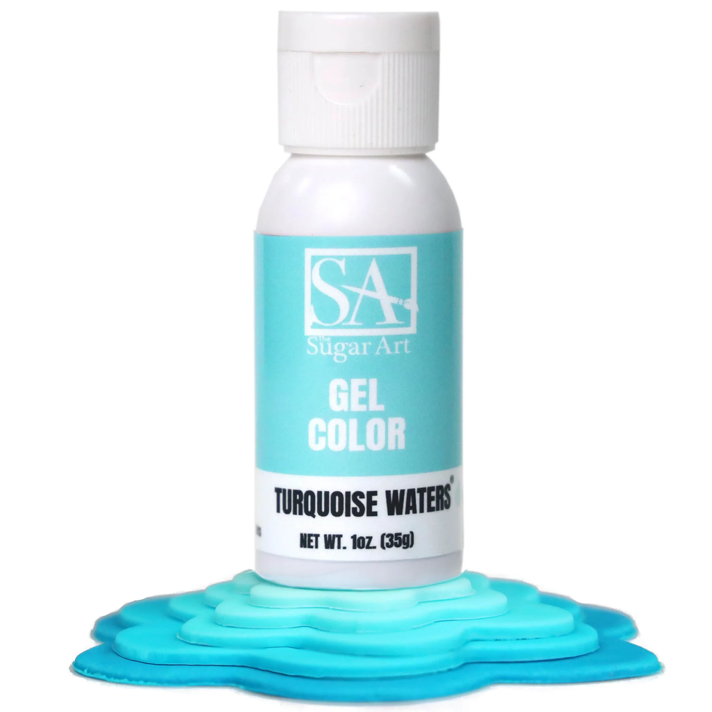 Turquoise Waters The Sugar Art Gel Color