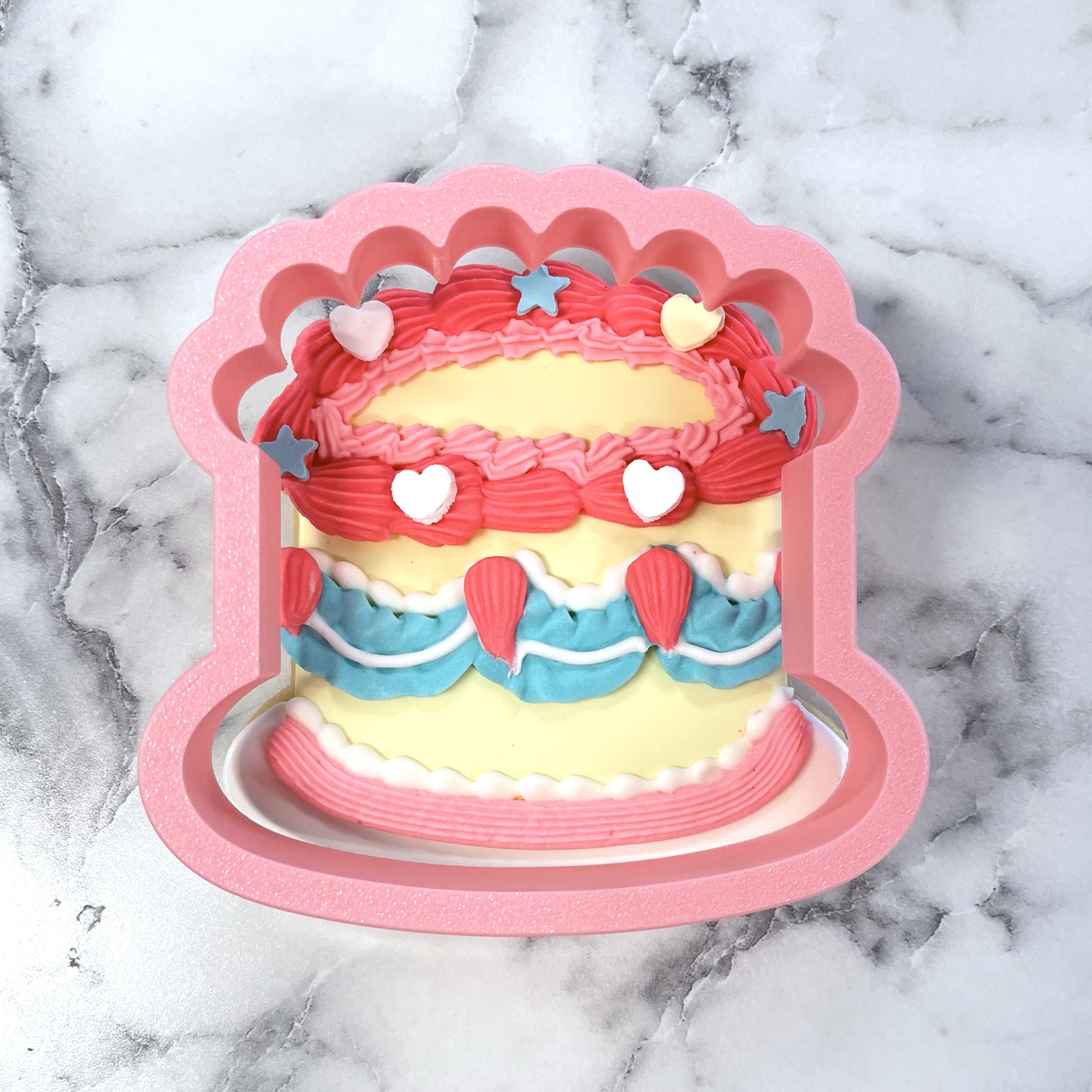 Vintage Birthday Cake Flour Box Club Cookie Cutter