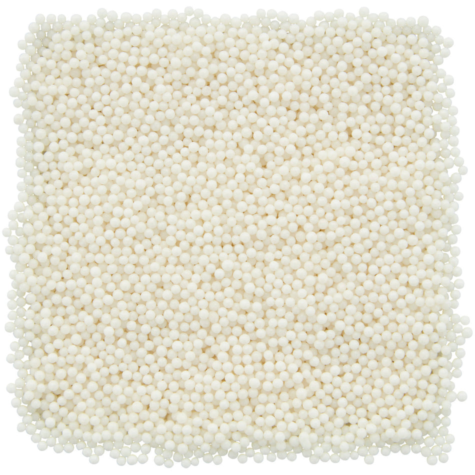 White Nonpareils SMALL Sprinkle Jar