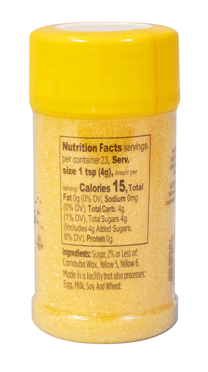 Yellow Sanding Sugar SMALL Sprinkle Jar