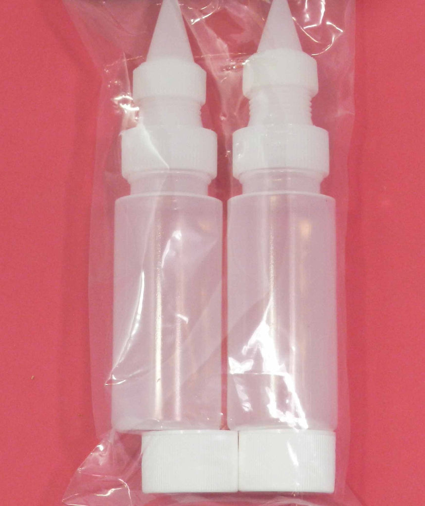 PAIR of 2 oz Squeeze Bottle with Coupler/Tip