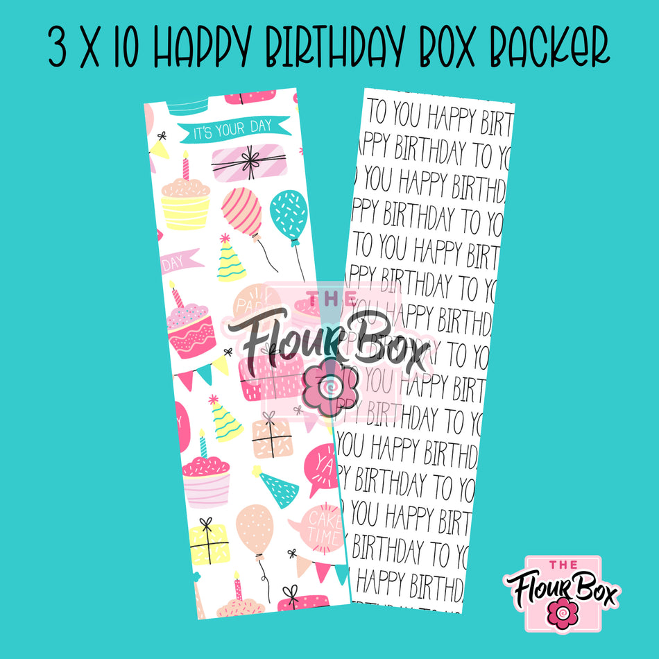 Birthday Cookie BOX Backer - 3