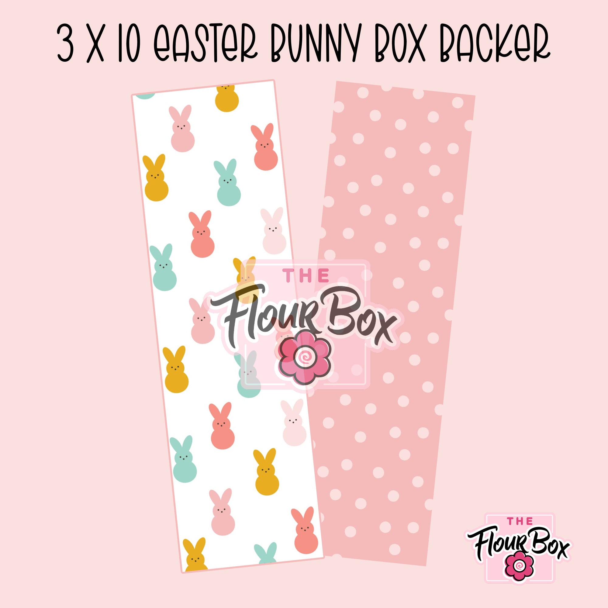 Easter Bunny Cookie BOX Backer - 3