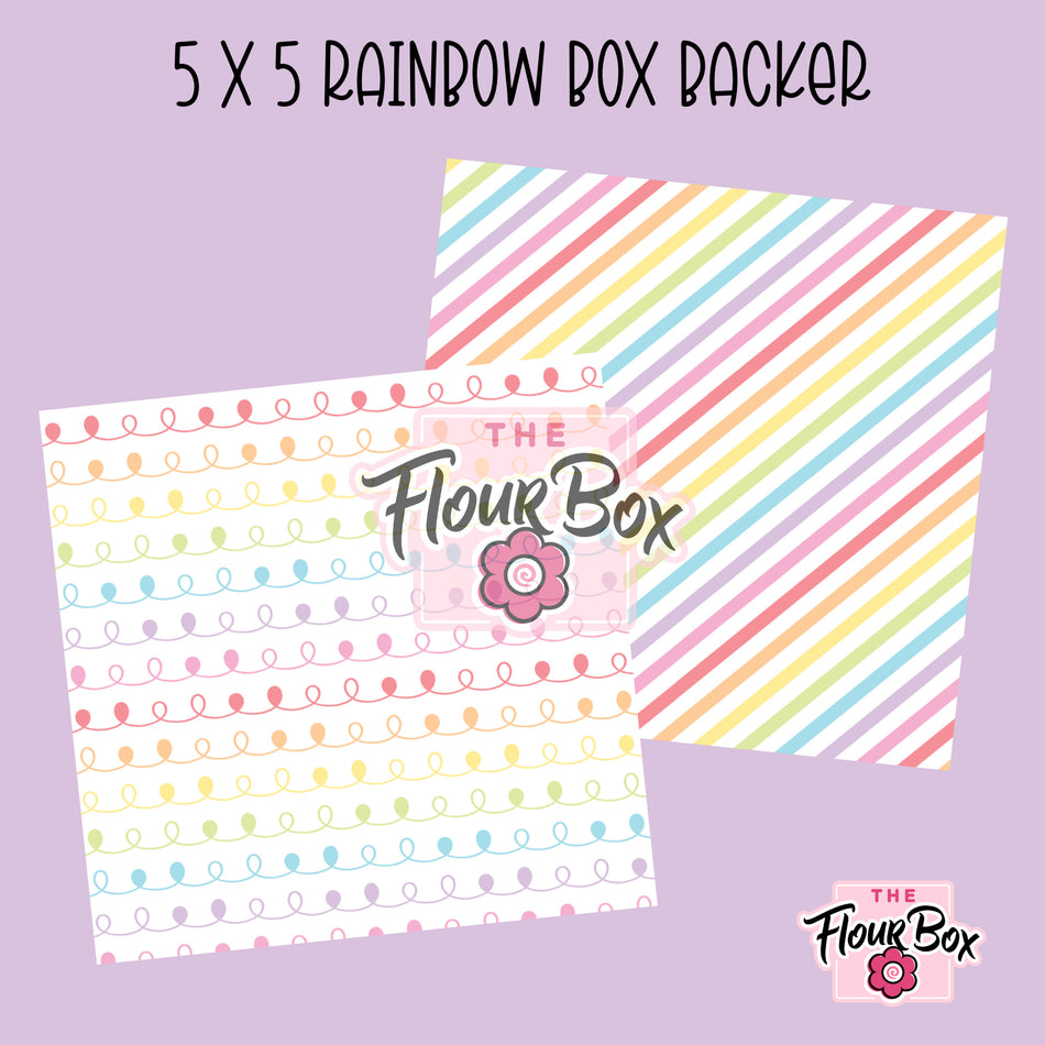 Rainbow Cookie BOX Backer - 5
