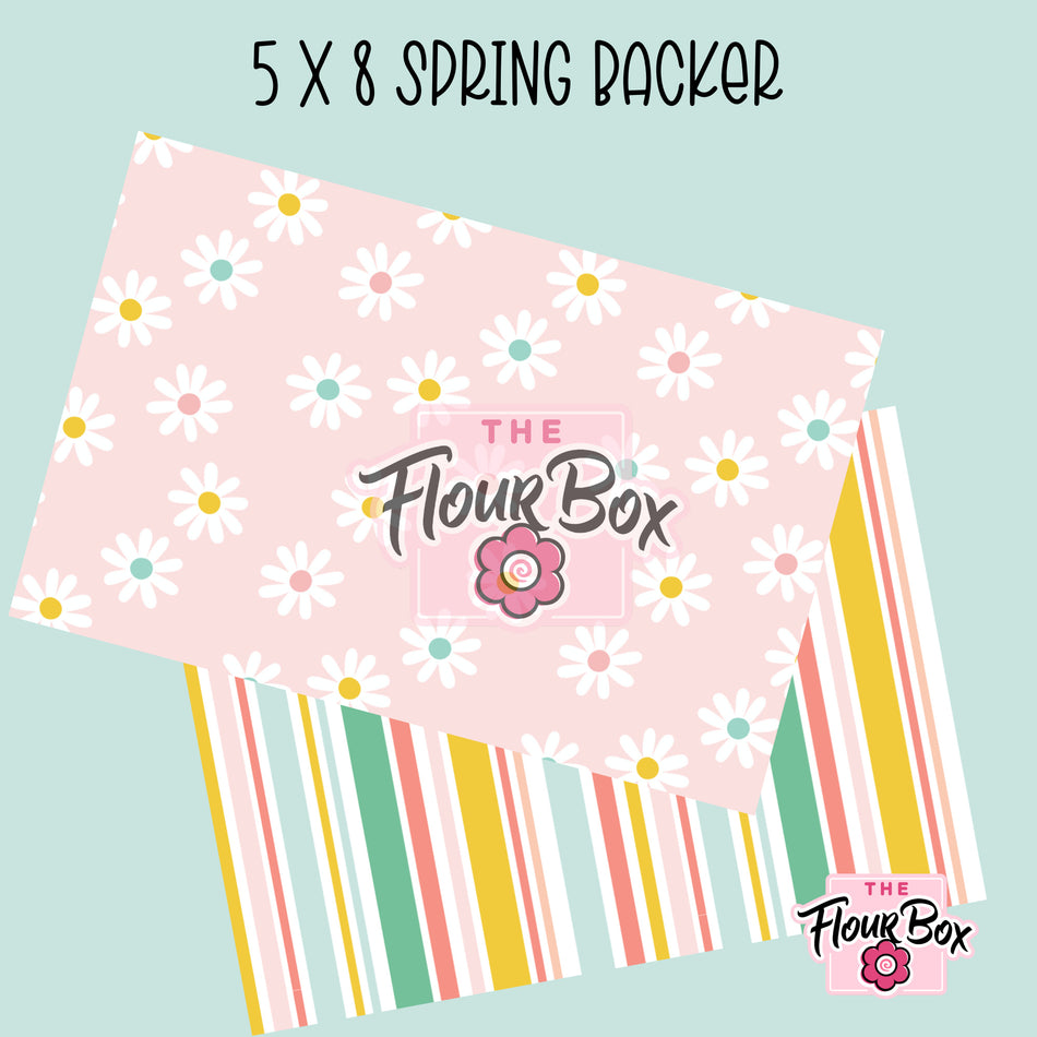 Spring Cookie BOX Backer - 5