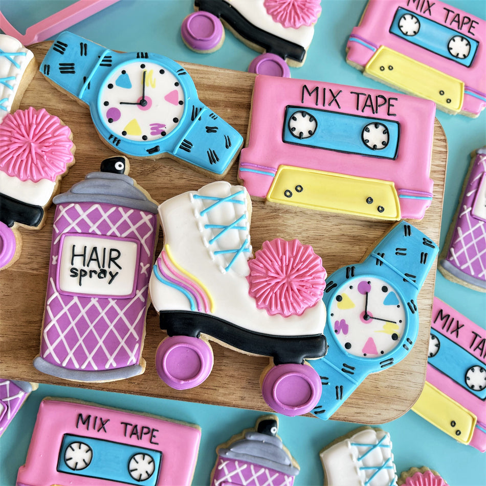Totally 80s Cookie Decorating Class Recording with Optional Kit
