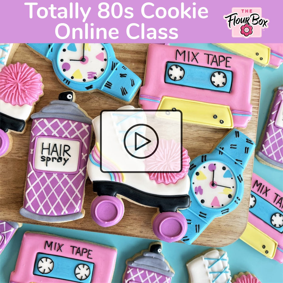 Totally 80s Cookie Decorating Class Recording with Optional Kit