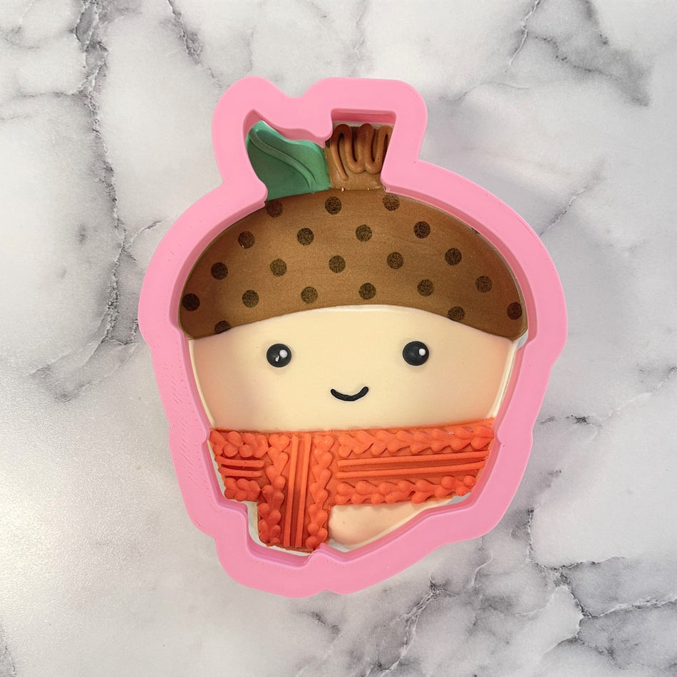 Acorn with Scarf Flour Box Club Cookie Cutter