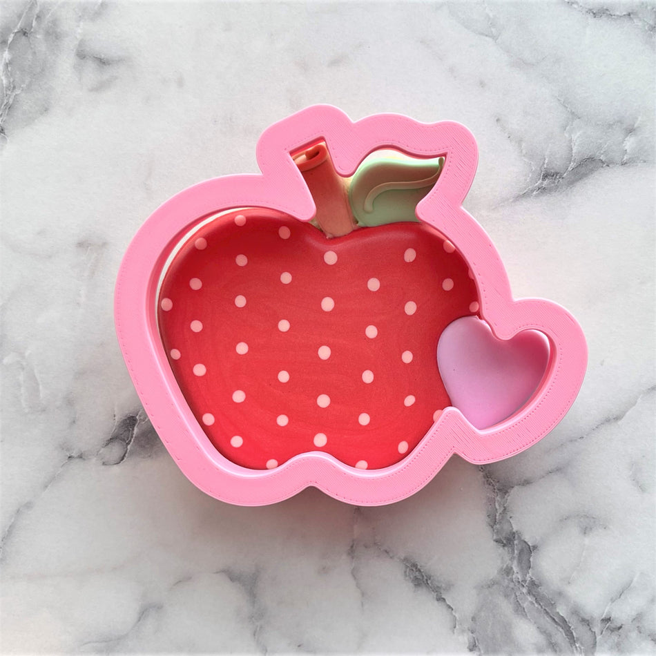 Apple with Heart Cookie Cutter
