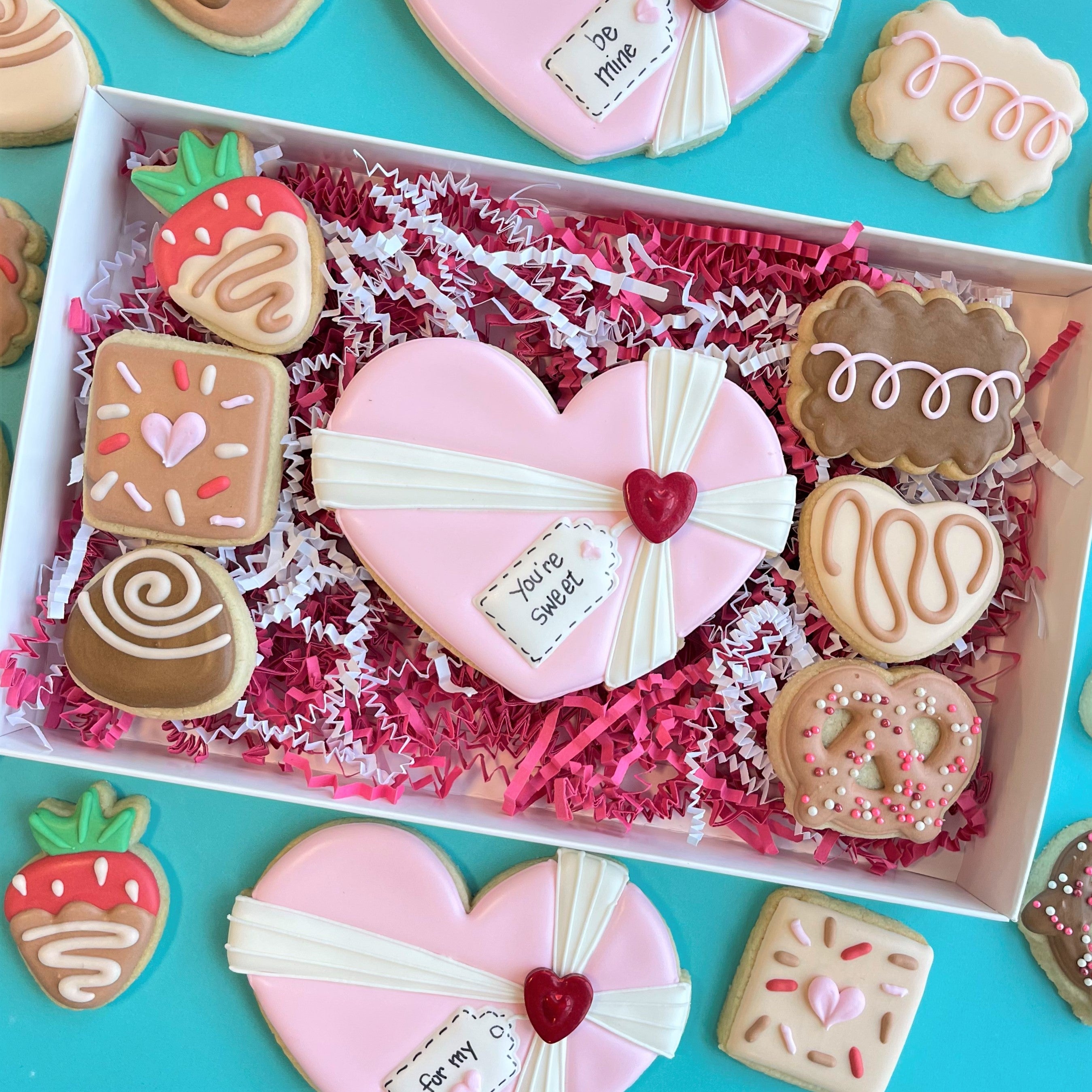 Chocolate Heart Box Cookie Cutter Set