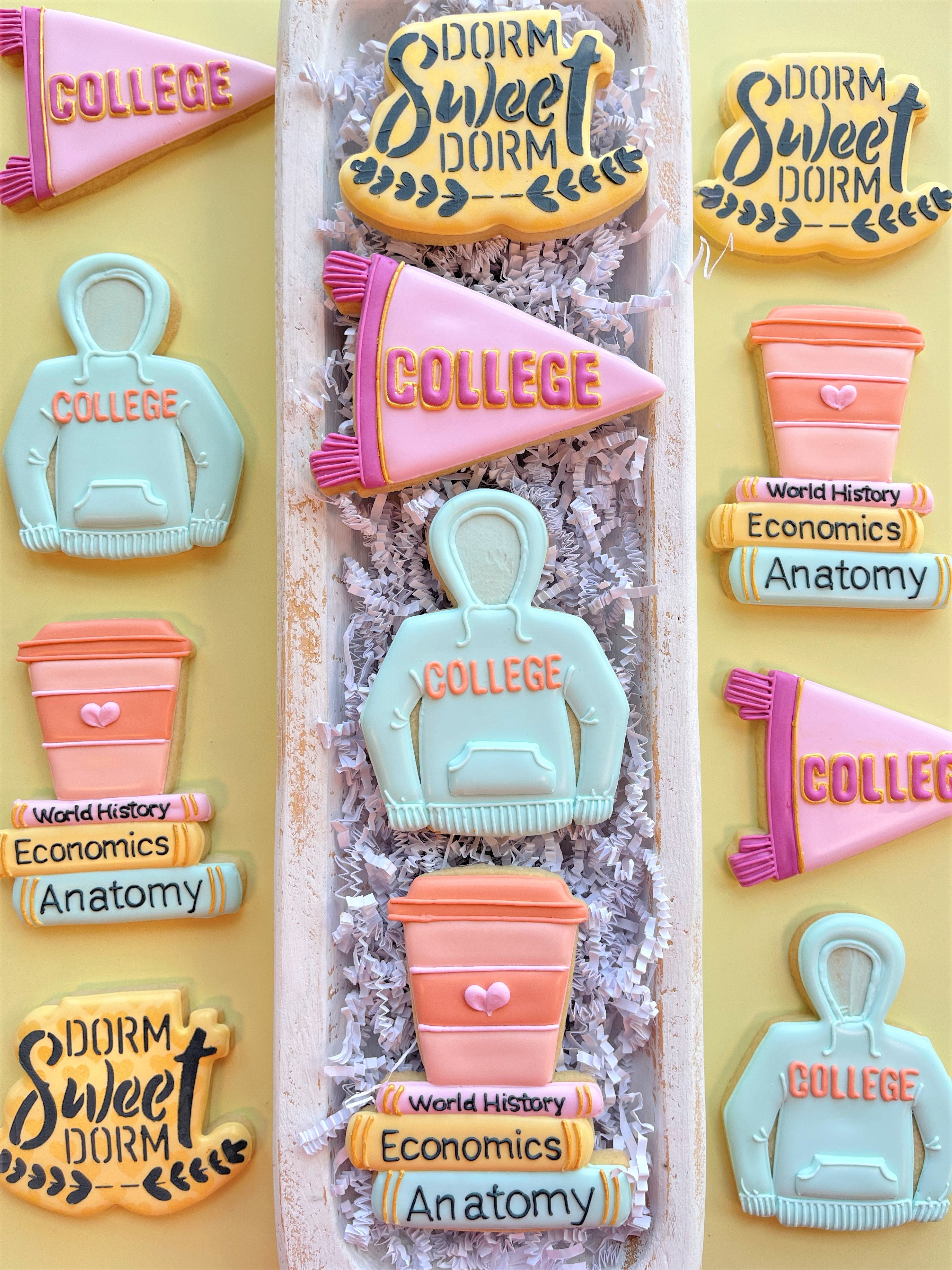 Dorm Sweet Dorm Plaque Cookie Cutter with Stencil