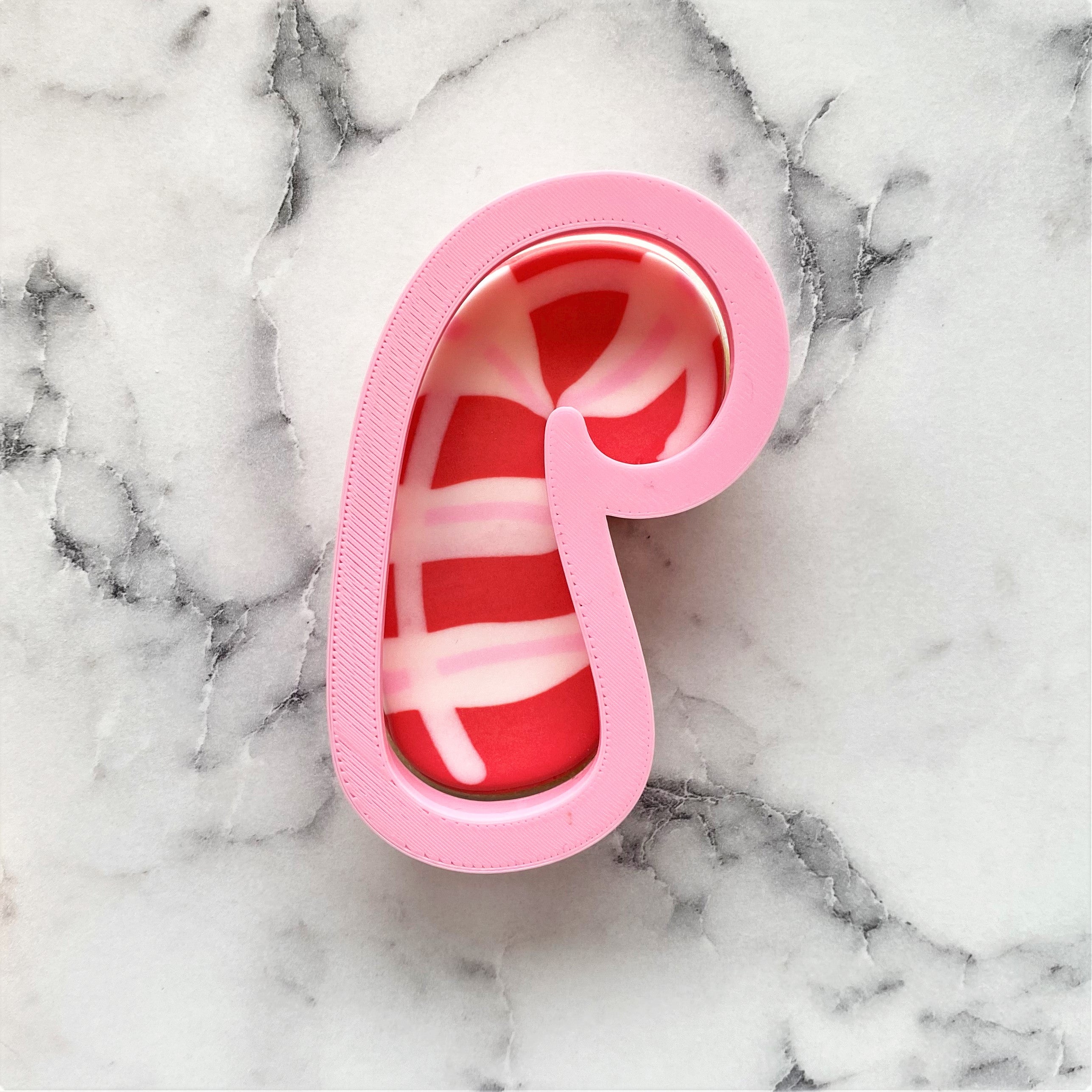 Candy Cane Rounded Cookie Cutter
