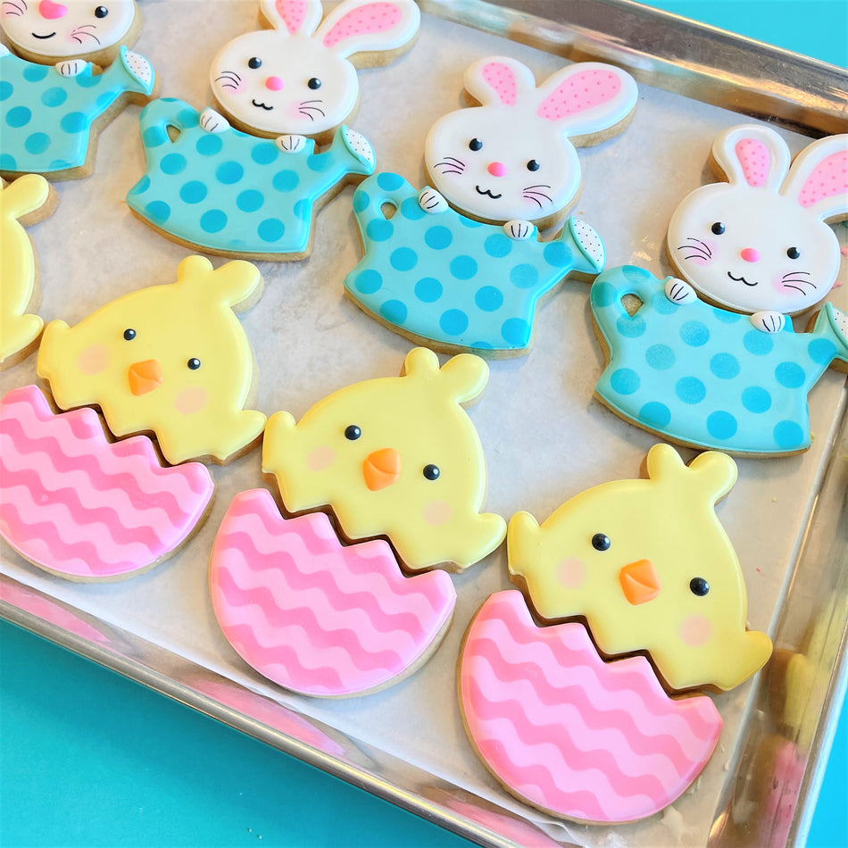 Bunny in Watering Can 2-in-1 Multi-Cookie Cutter