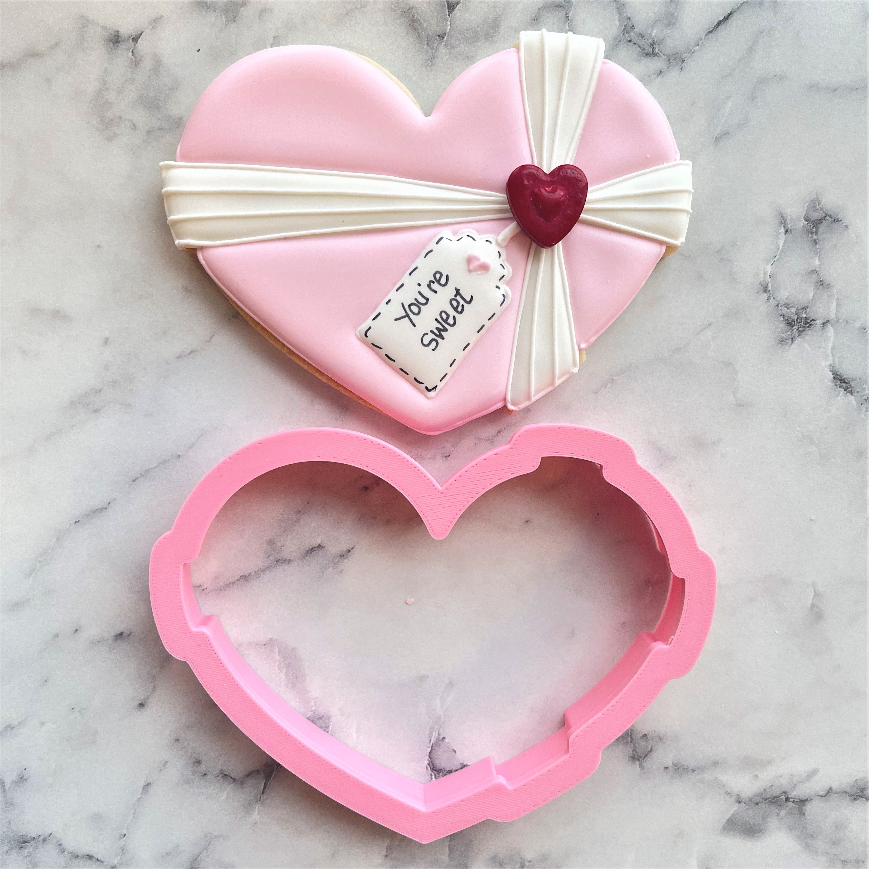 Chocolate Heart Box Cookie Cutter Set