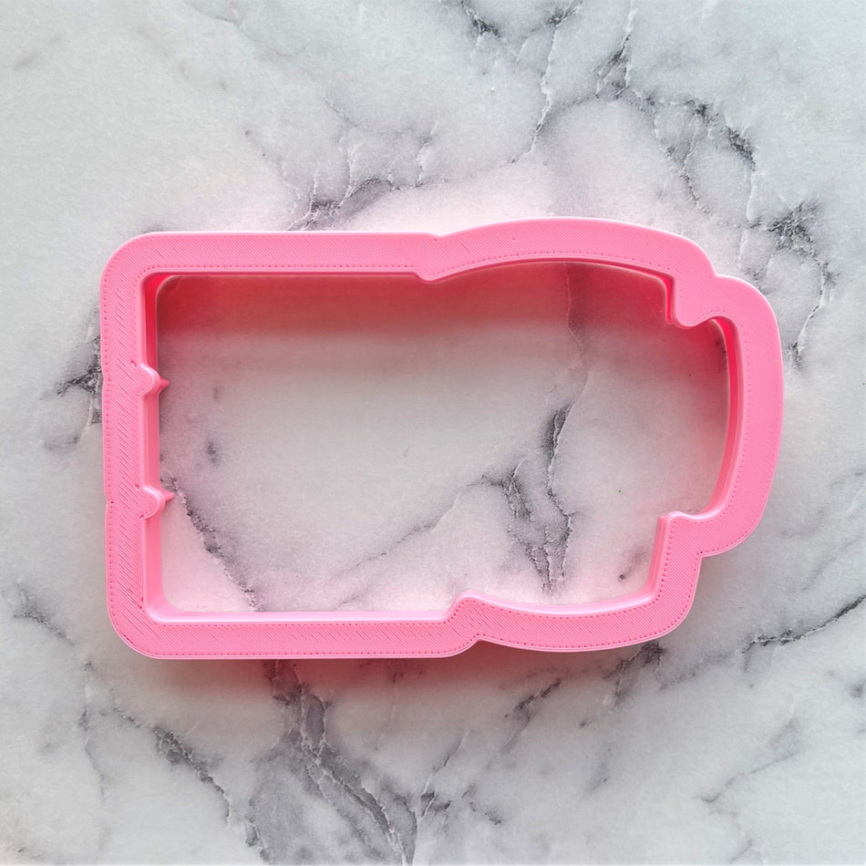 Coffee Teach Repeat Cookie Cutter with Stencil