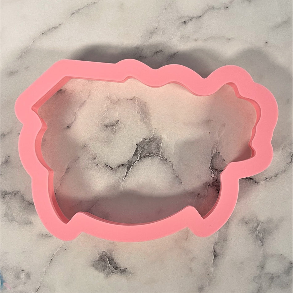 Congrats Grad Plaque Cookie Cutter with Stencil