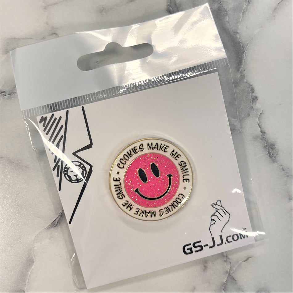 Cookies Make Me Smile Enamel Pin