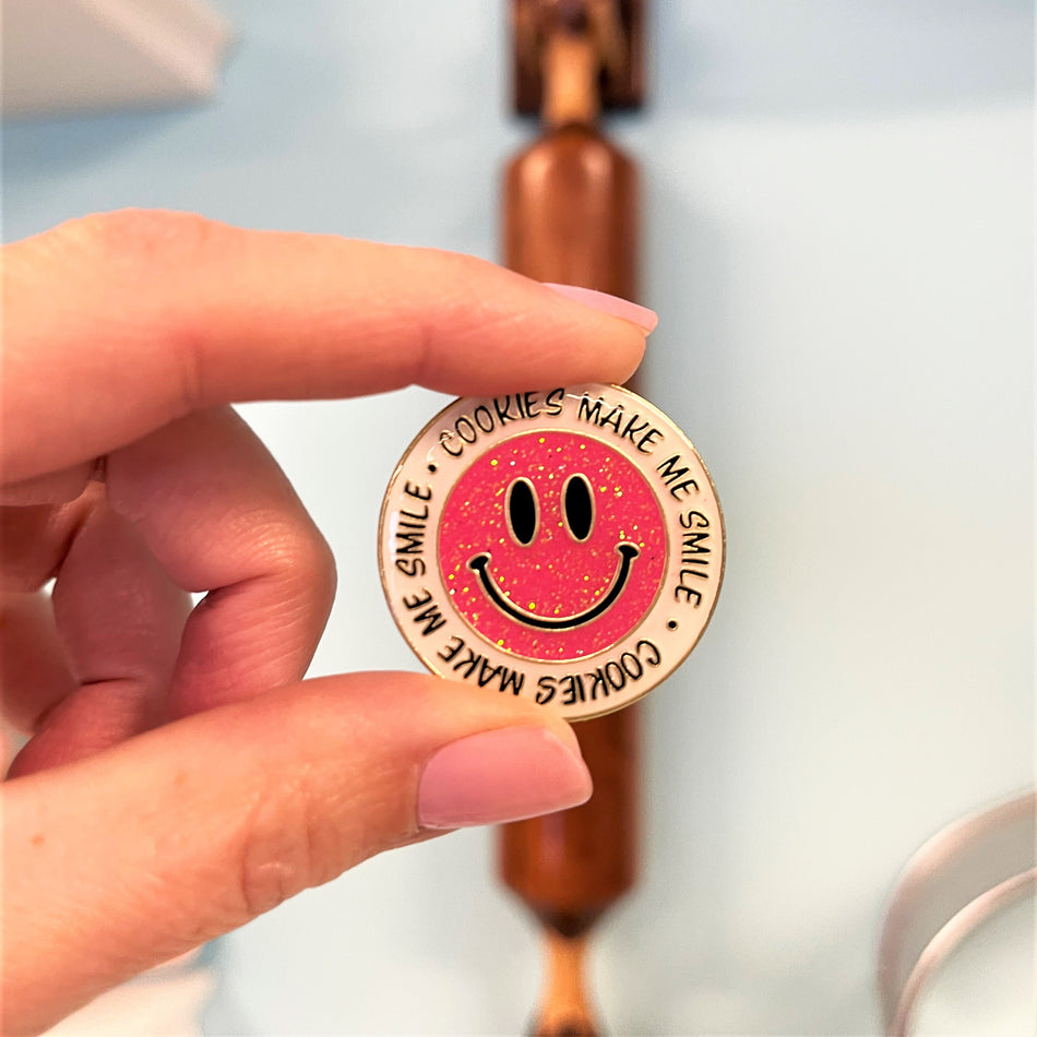 Cookies Make Me Smile Enamel Pin