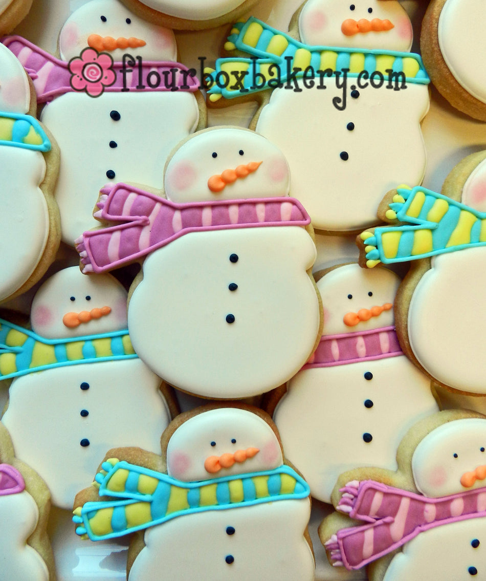 Snowman with Scarf Cookie Cutter