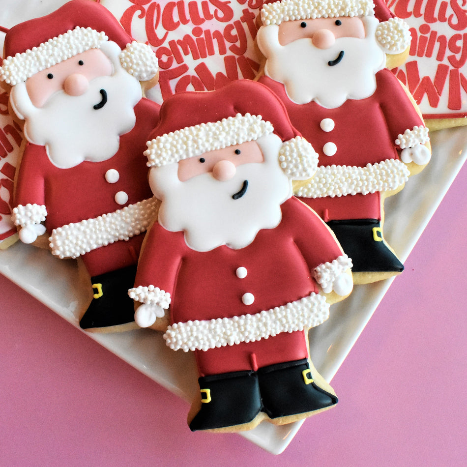 Cute Santa Cookie Cutter by The Flour Box