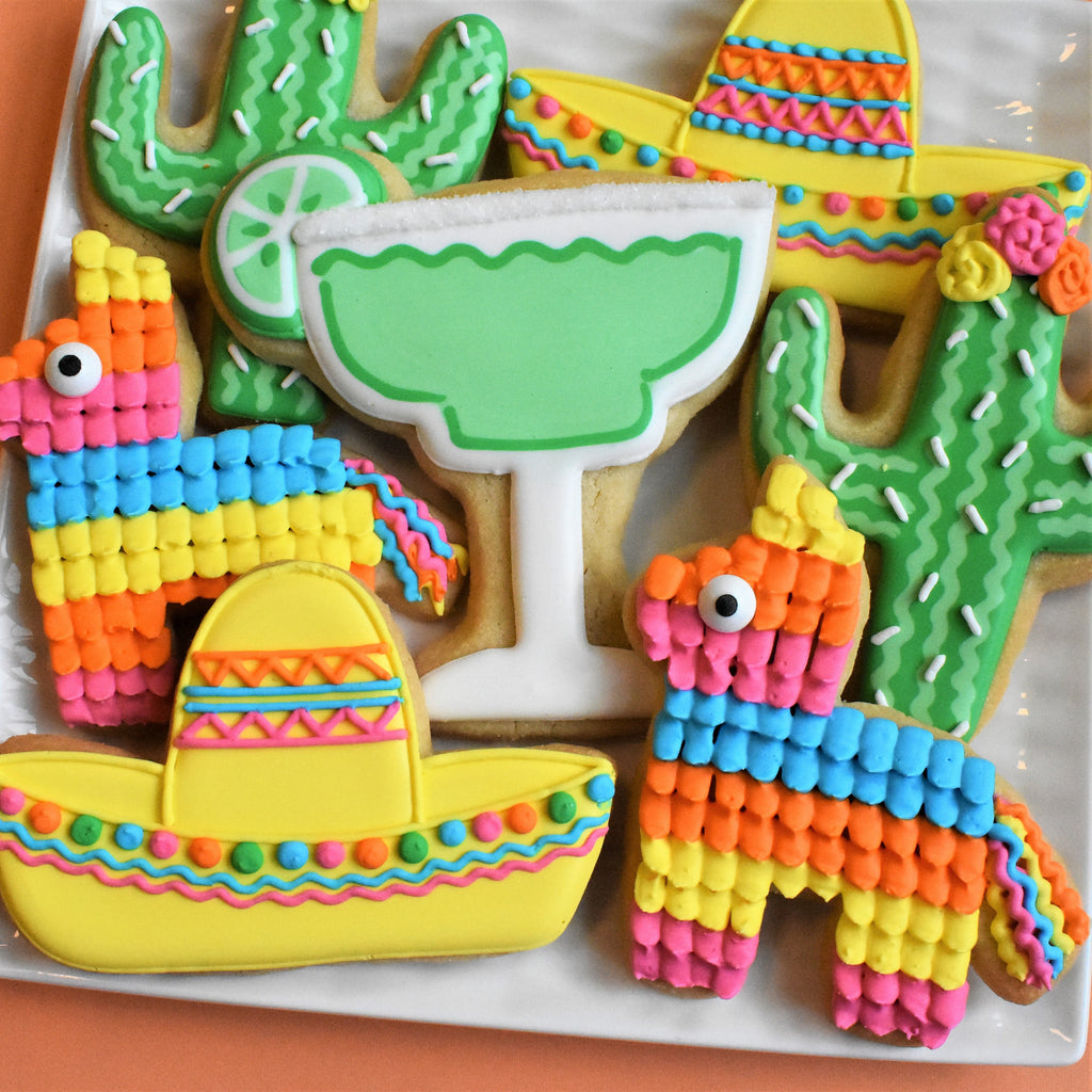 Fiesta/Cinco de Mayo Cookie Decorating Kit for online class