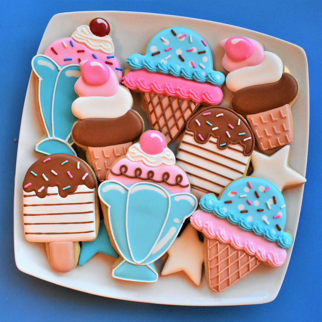 Ice Cream Cookie Decorating Kit for online class