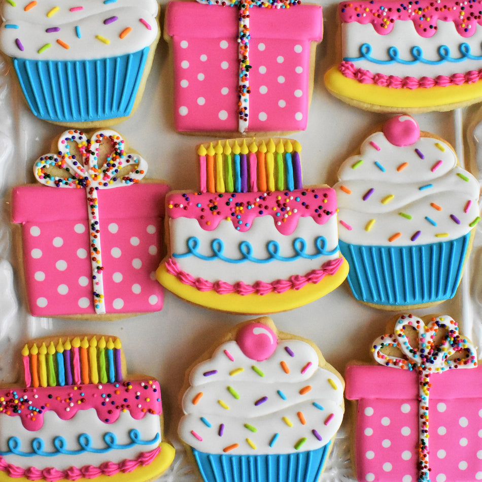 Rainbow Birthday Cookie Cutter Set