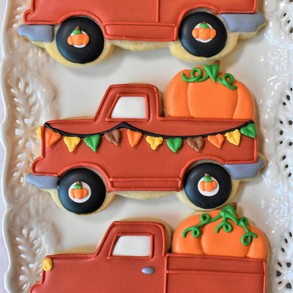 Truck With Pumpkin Cookie Cutter
