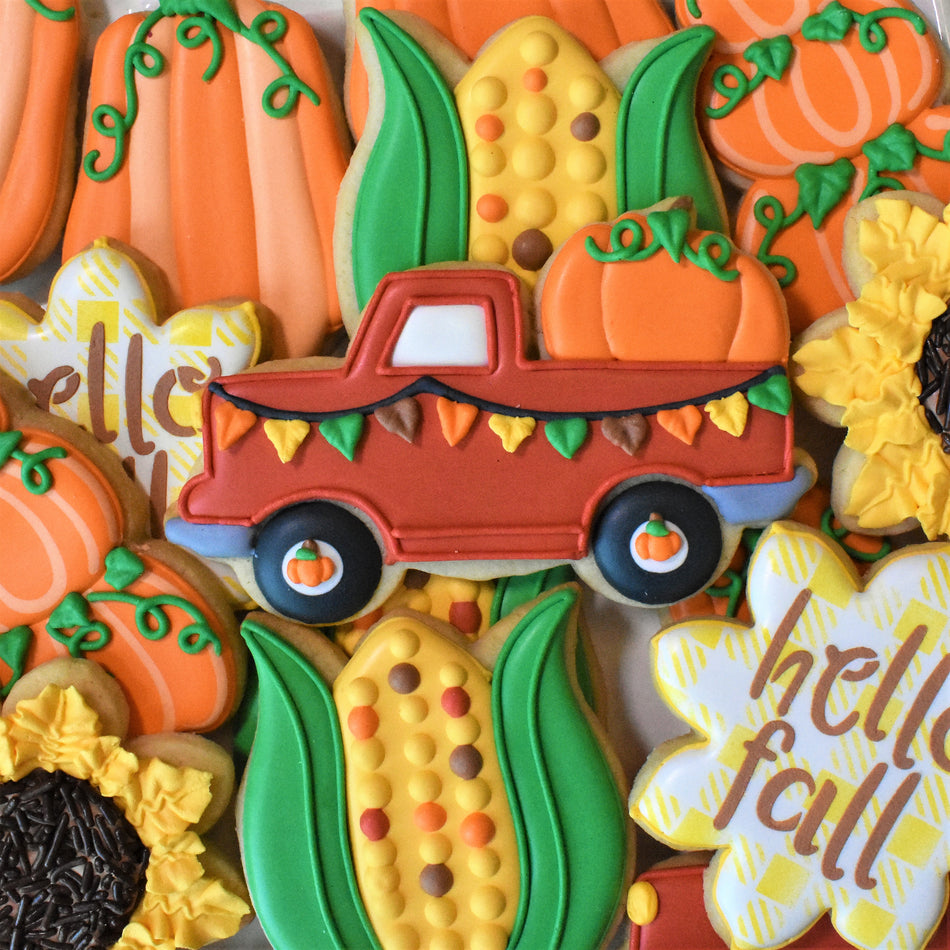 Truck With Pumpkin Cookie Cutter