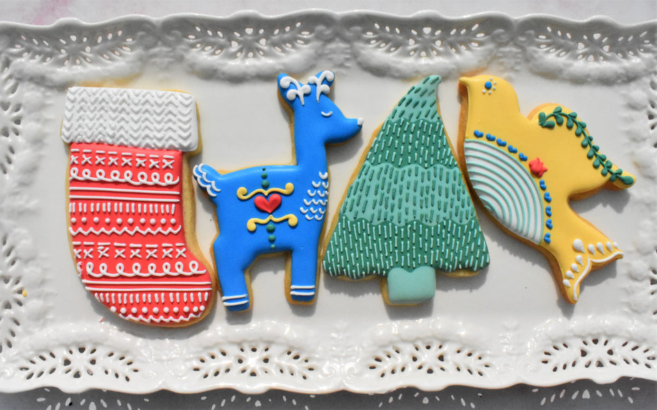 Folk Christmas Cookie Cutter Set