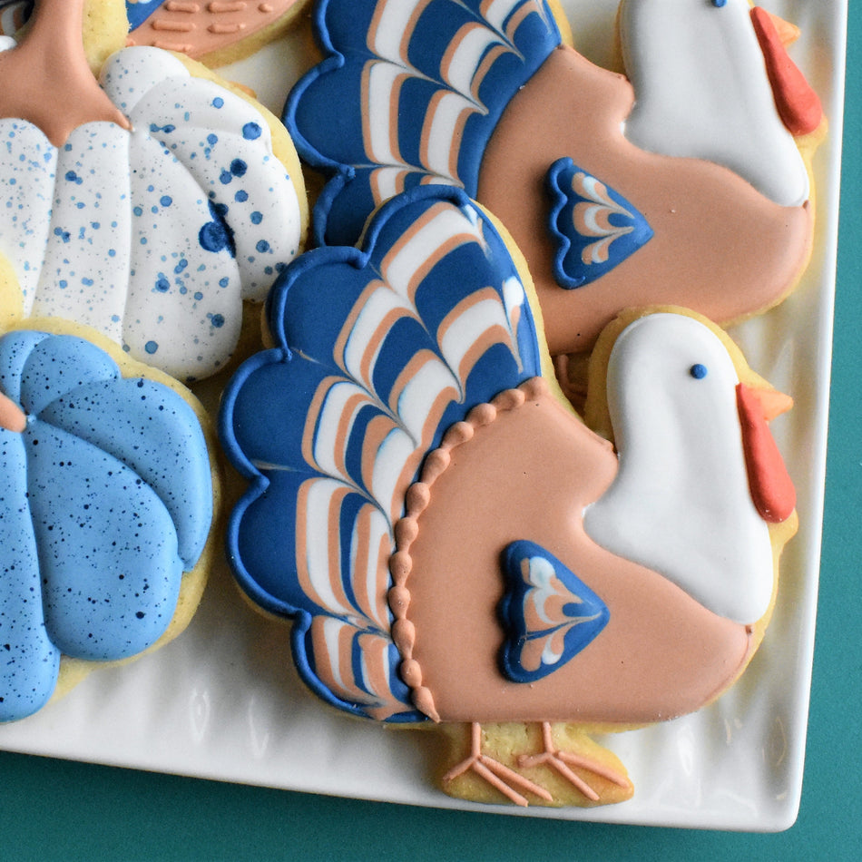 Fall/Thanksgiving Cookie Decorating Kit for online class
