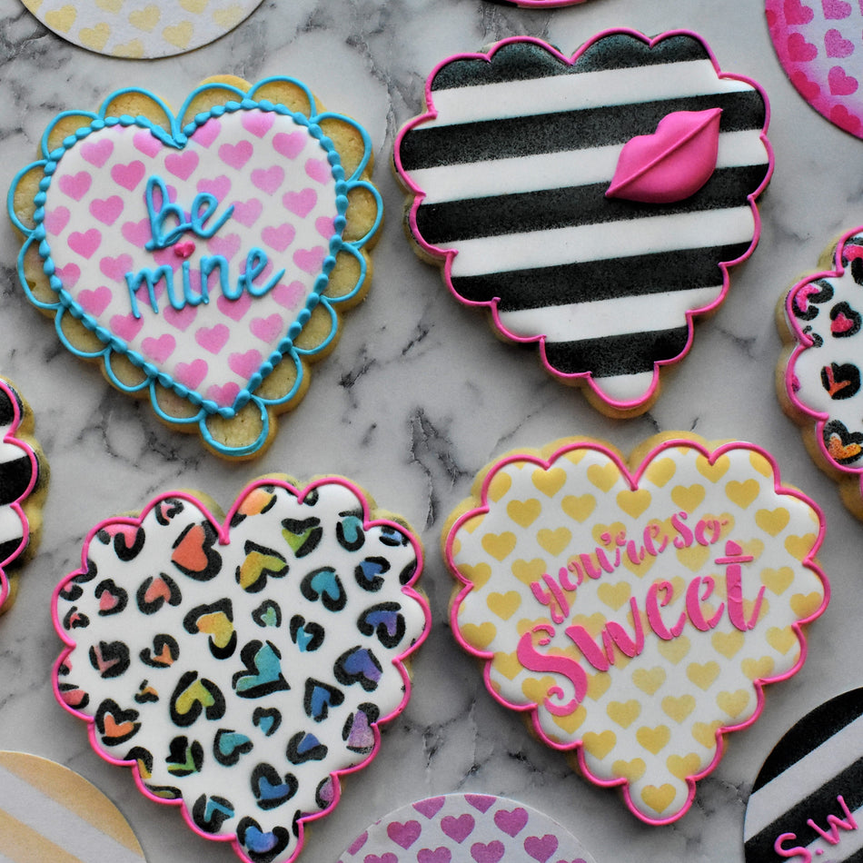 Airbrushing 101 Valentine Stencils & Cutter BUNDLE