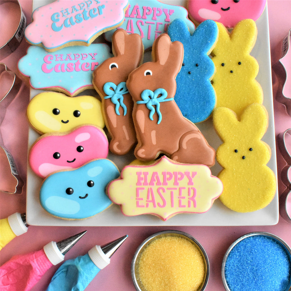 Happy Easter 2 Ways Stencil