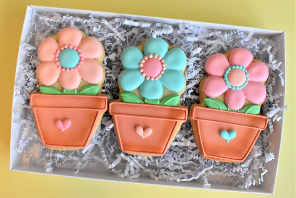 Flower in Pot Cookie Cutter by The Flour Box