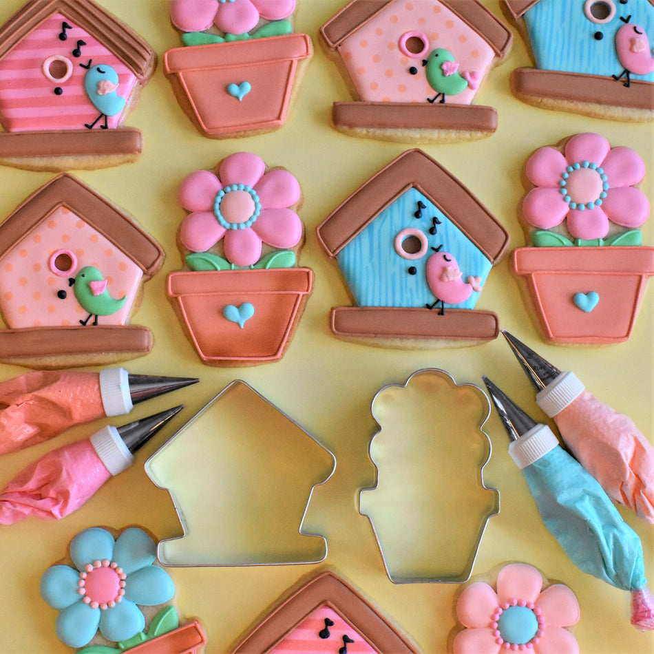Flower in Pot Cookie Cutter by The Flour Box