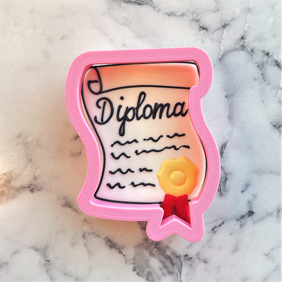 Diploma with Seal Cookie Cutter