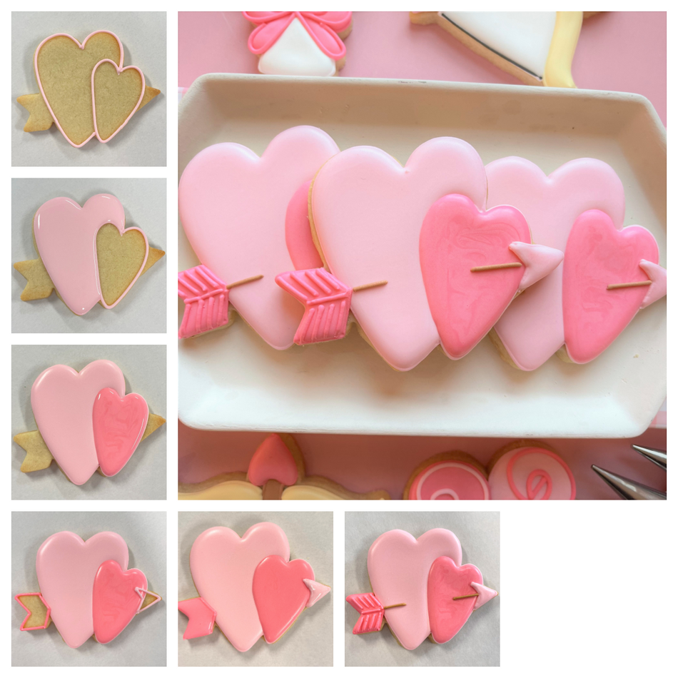 Double Heart with Arrow Cookie Cutter