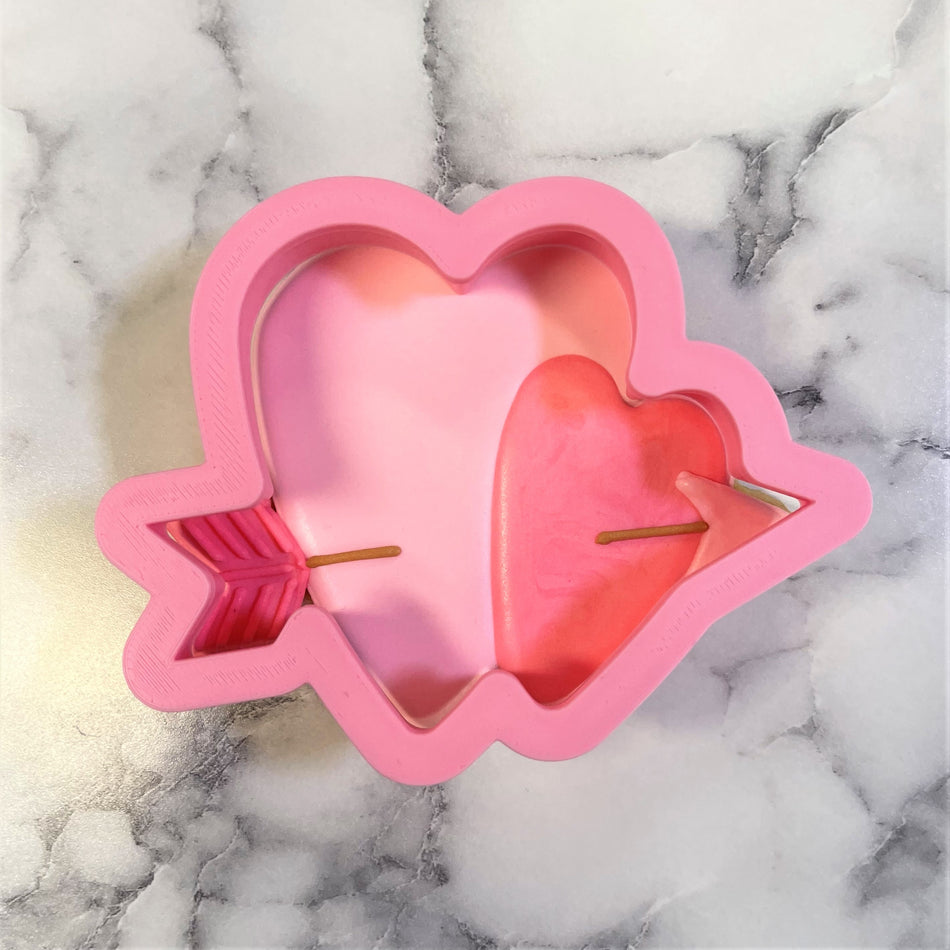 Double Heart with Arrow Cookie Cutter