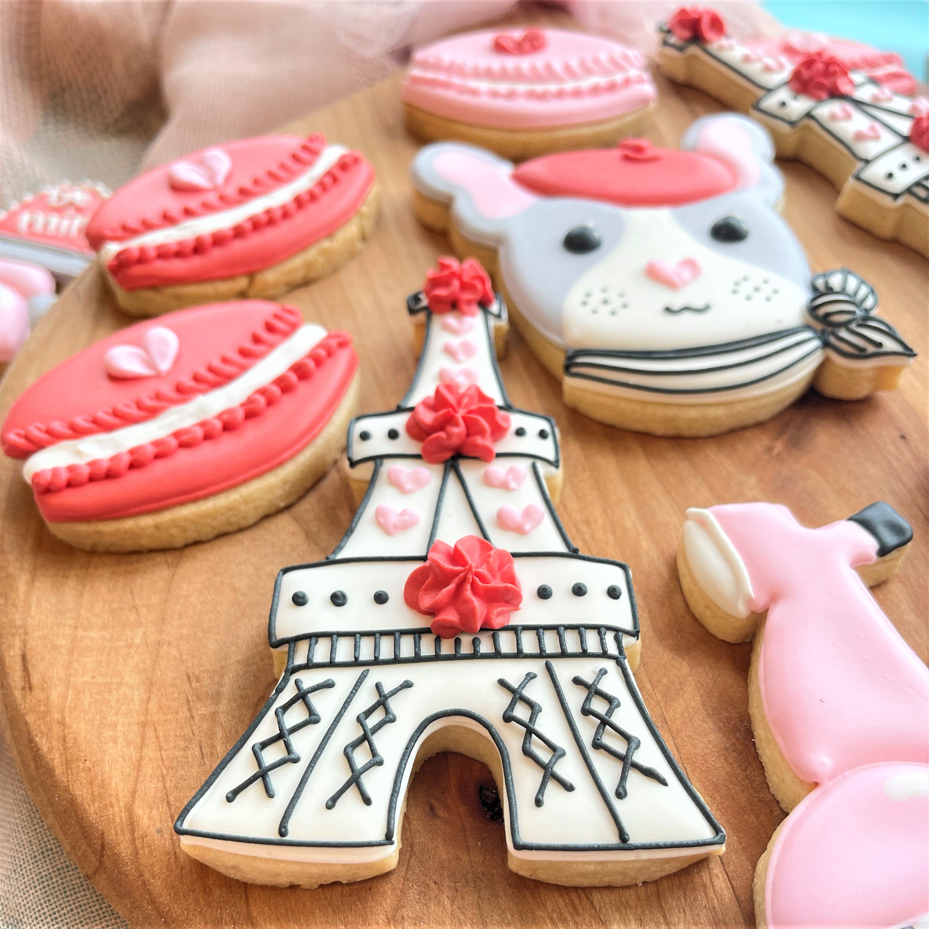 Paris Valentine's Cookie Decorating Class RECORDING