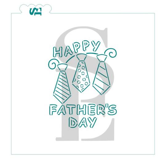 Father's Day Cookie Stencil Reusable 16 Patterns Father's Day Theme  Painting Stencil PET Beard Heart Tie Hat DIY Drawing Template Dad Papa Craft  Stencils for Home Decor 